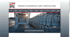 Desktop Screenshot of erniesshoppingcarts.com