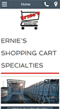 Mobile Screenshot of erniesshoppingcarts.com