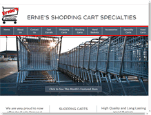Tablet Screenshot of erniesshoppingcarts.com